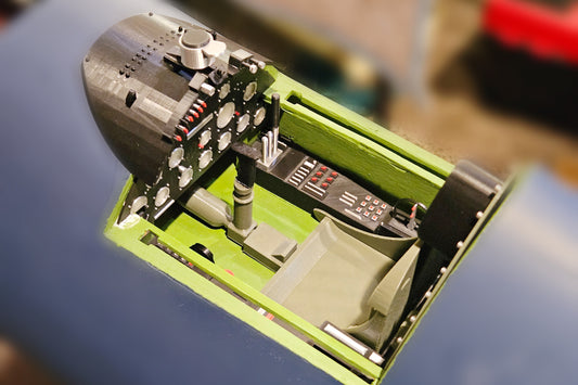 F4U Corsair ARF Seagull Models Upgraded Direct Fit Cockpit Kit (50cc-60cc 87")