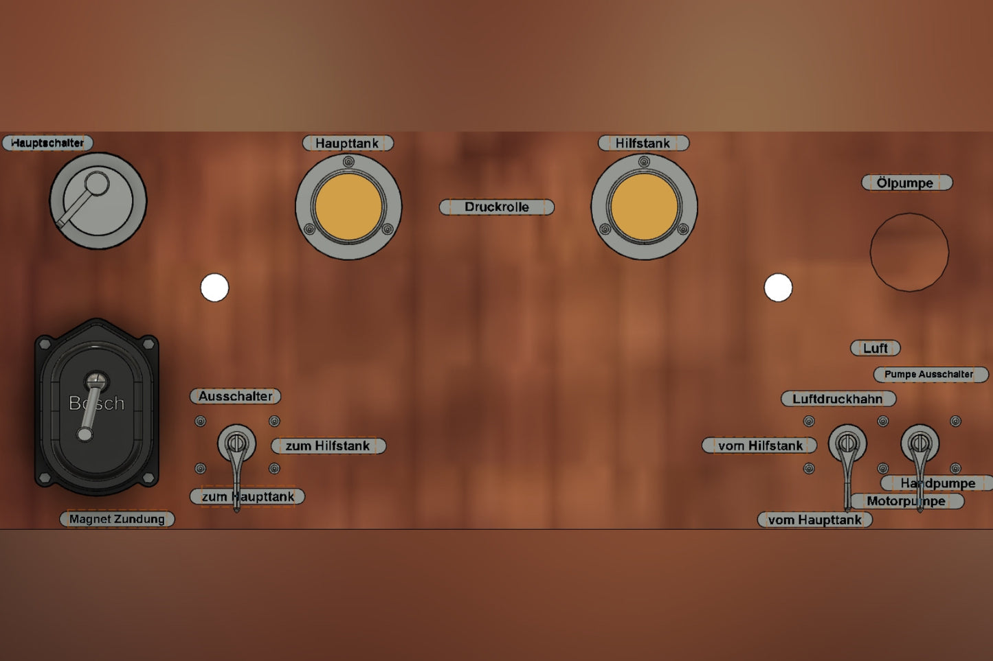 Fokker D.VII Hangar 9 Upgraded Direct Fit Cockpit Kit (87")