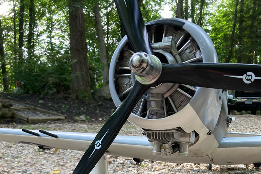 A-1 Skyraider (63" 10-15cc Version) Seagull Models Upgraded Direct Fit Dummy Radial Engine (For Gas Builds)