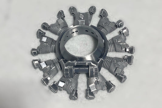 WW2 R-3350 Duplex-Cyclone Radial Engine (Half Cylinder) (1 Bank)