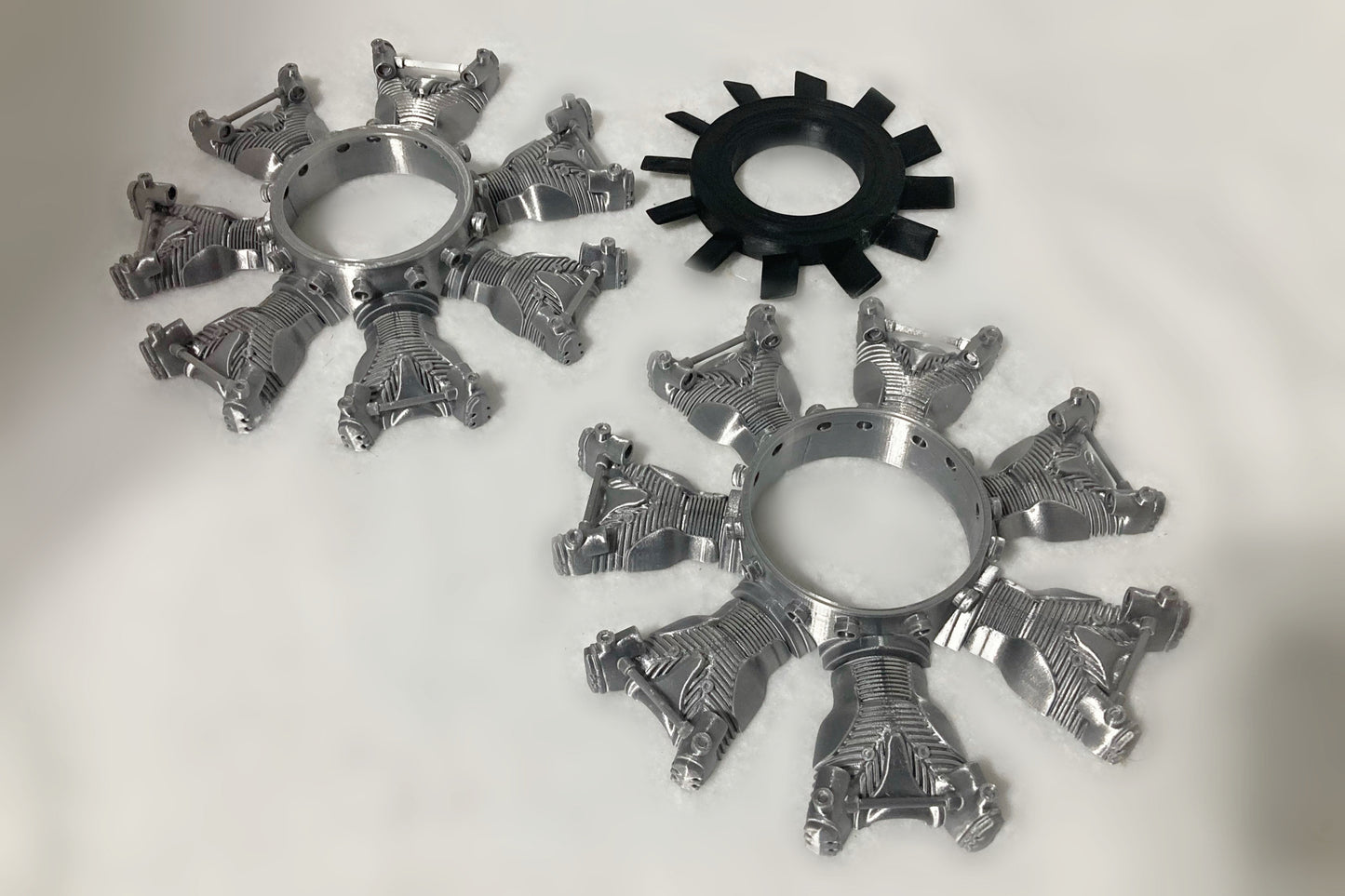 WW2 BMW 801 Radial Engine (Fan and Front & Rear Bank) (Half Cylinders)