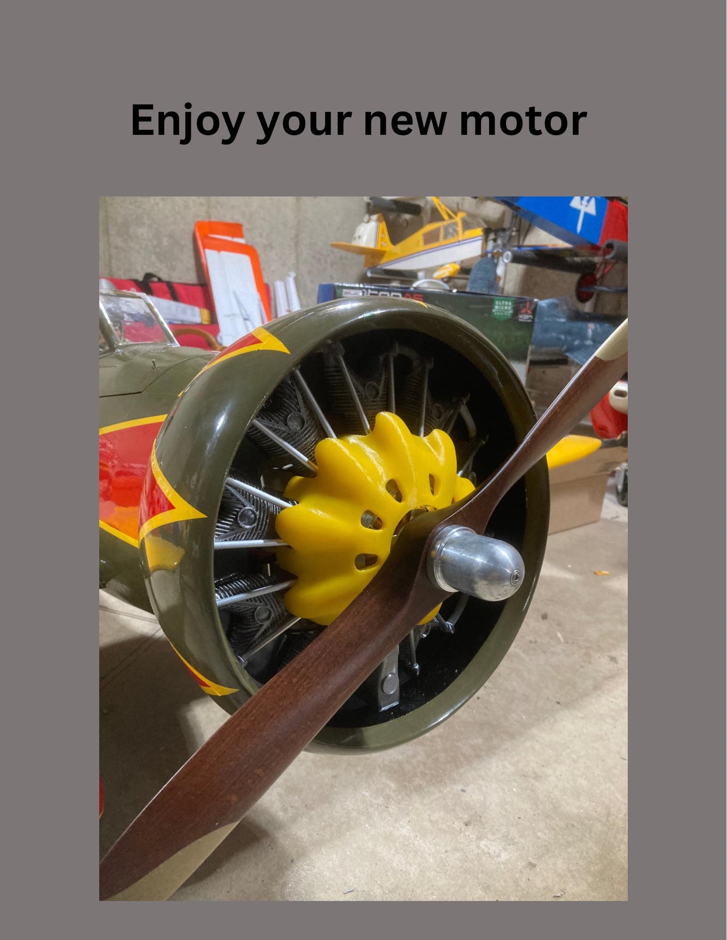 P-26A Peashooter Seagull Models Upgraded Direct Fit Dummy Radial Engine