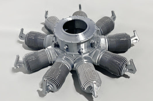 WW1 Gnome 9N Monosoupape/ Oberursel Radial Engine (Full Cylinder)