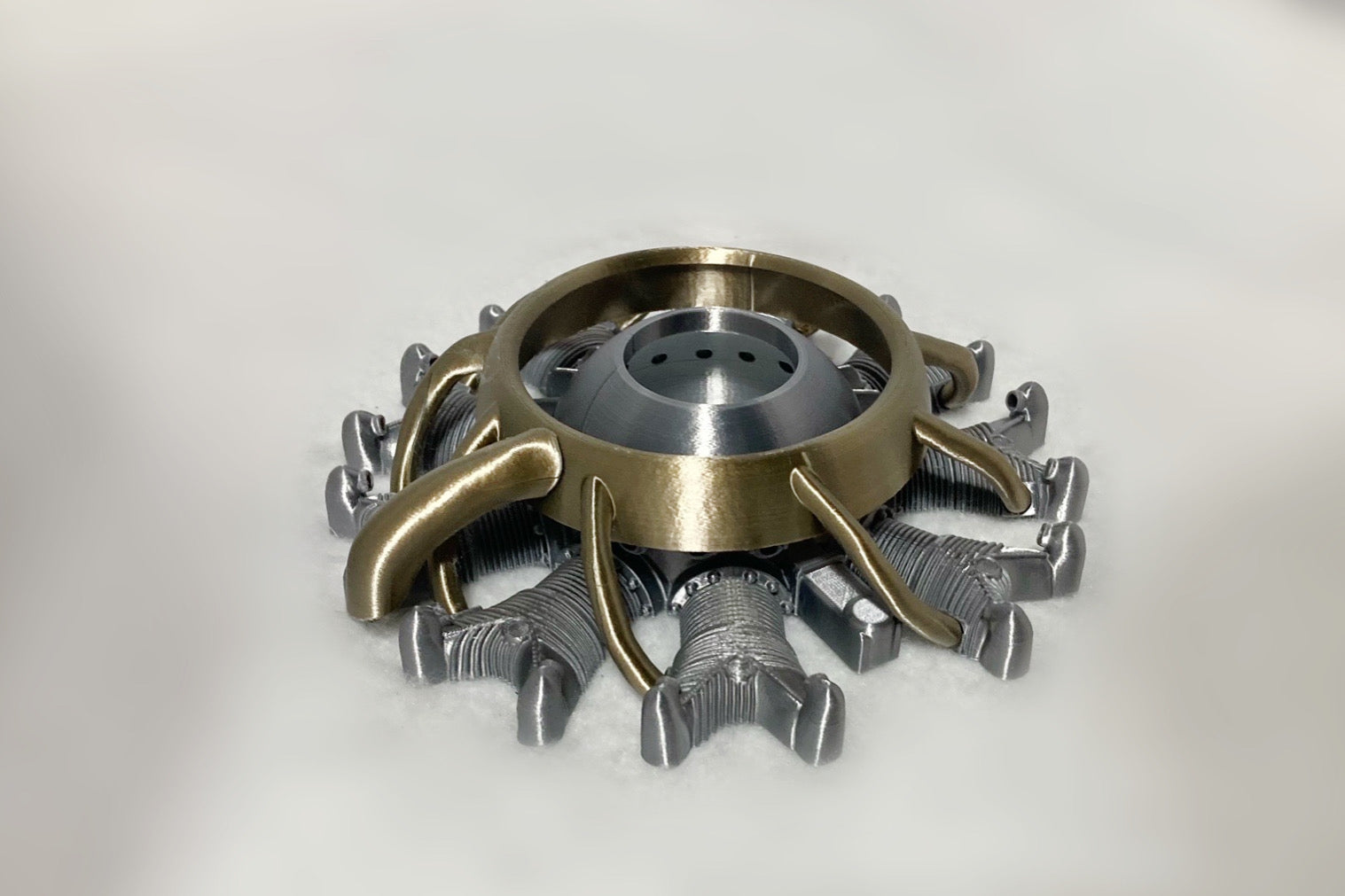 Civilian Lycoming R-680 (Half Cylinder and Front Exhaust) – Scale RC ...