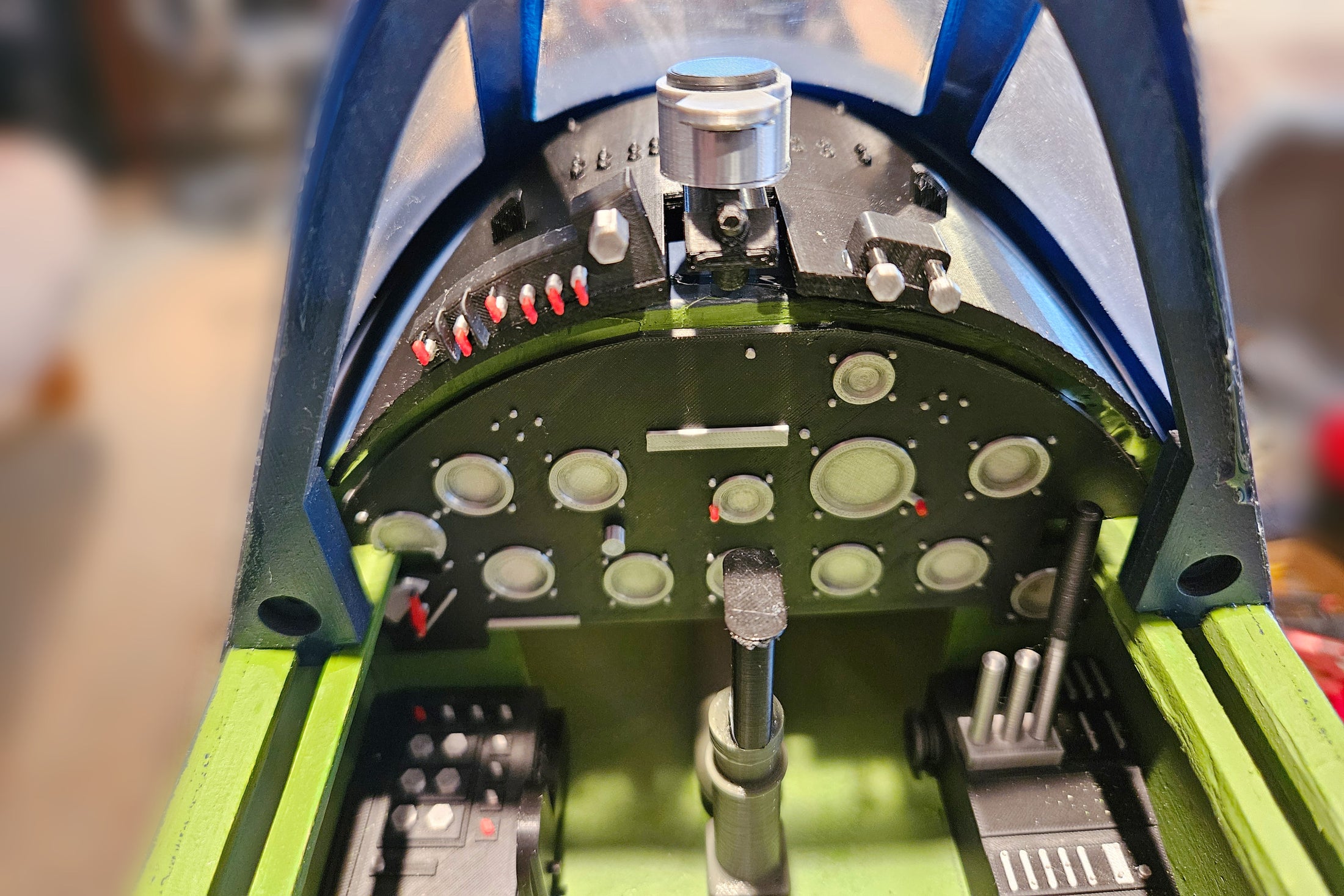 Cockpit Kit F4U Corsair ARF Seagull Models Upgraded Direct Fit Cockpit Kit (50cc-6 ...