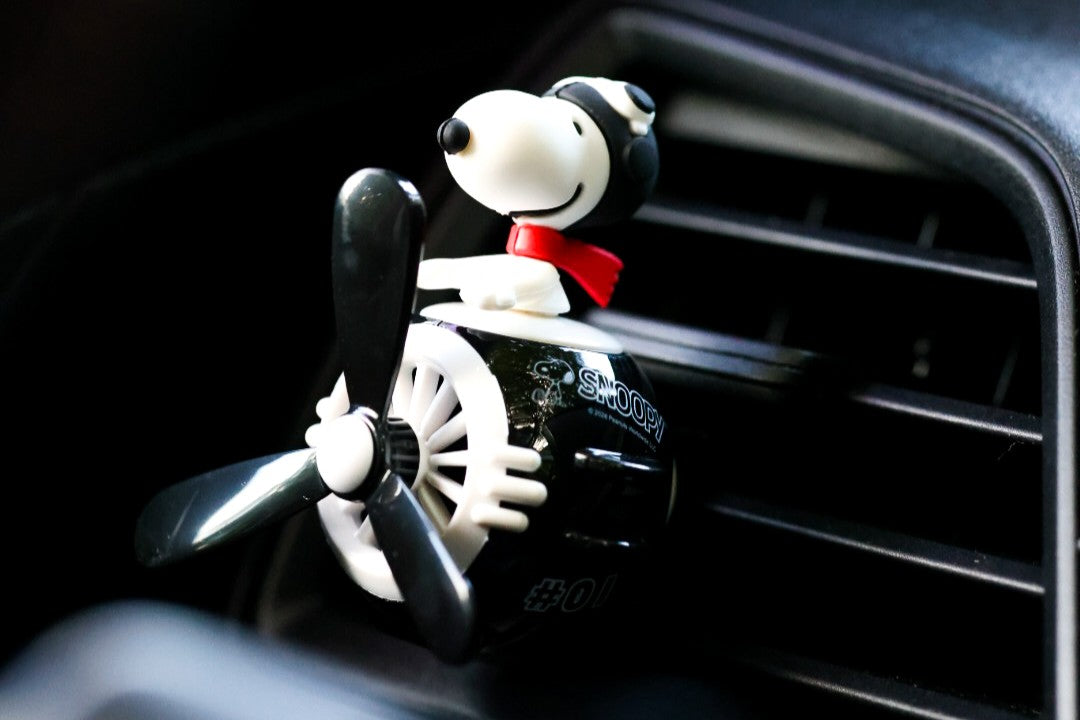 Snoopy (Black) Spinning Propeller Air Freshener
