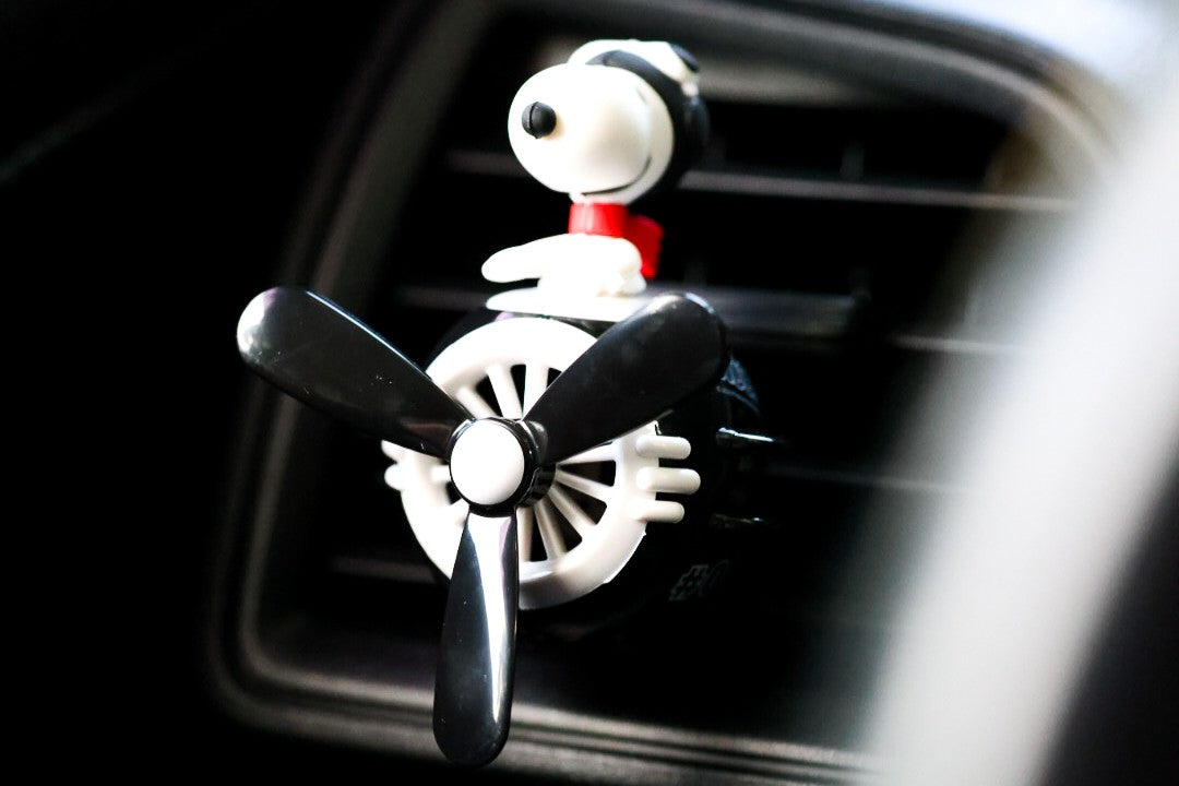 Snoopy (Black) Spinning Propeller Air Freshener