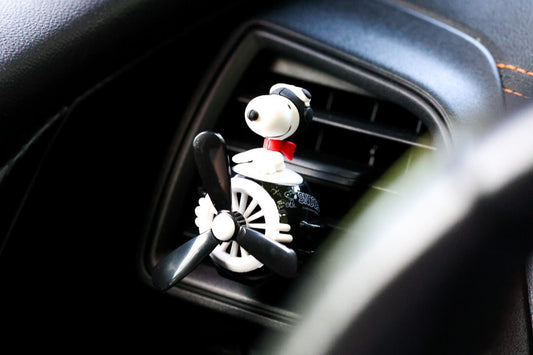 Snoopy (Black) Spinning Propeller Air Freshener