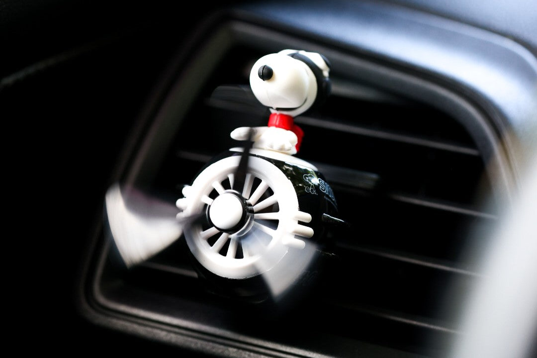 Snoopy (Black) Spinning Propeller Air Freshener
