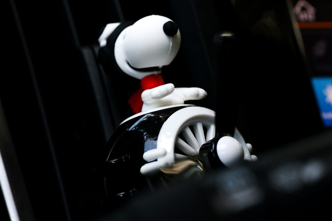 Snoopy (Black) Spinning Propeller Air Freshener