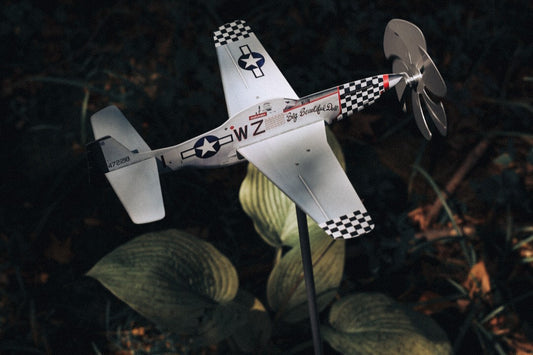 WW2 P51 Mustang Metal Yard Airplane Spinner