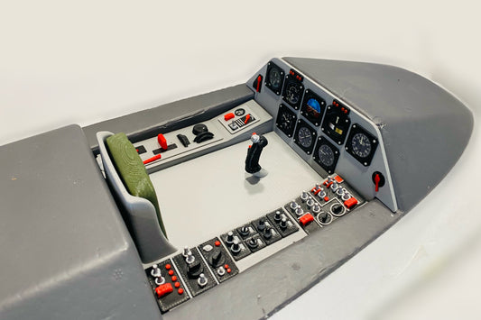 Trojan T-28 E-flite Carbon Z Upgraded Direct Fit Cockpit Kit (2.0m)