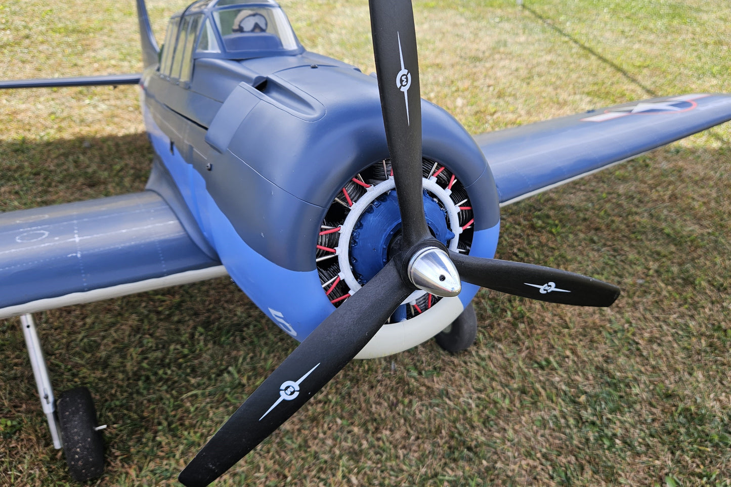 Nexa/VQ SBD-5 Dauntless 2060mm (81") Upgraded Direct Fit Dummy Radial Engine