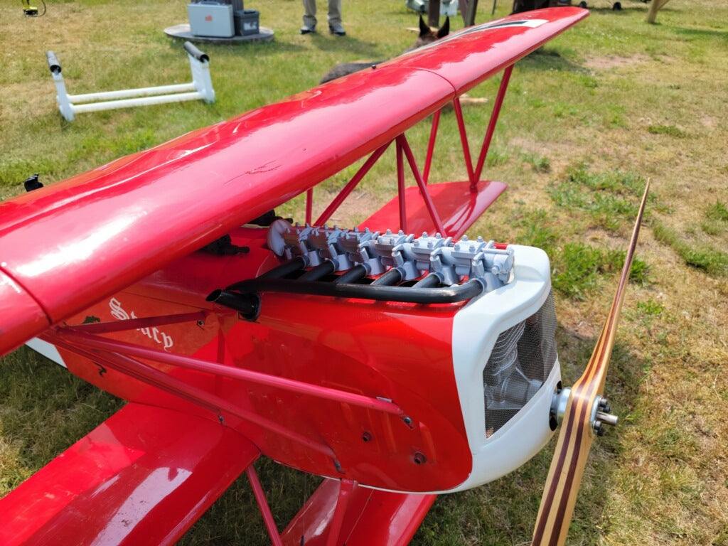 Fokker D.VII Hanger 9 Upgraded Direct Fit Dummy Engine (87" 30-60cc Model)