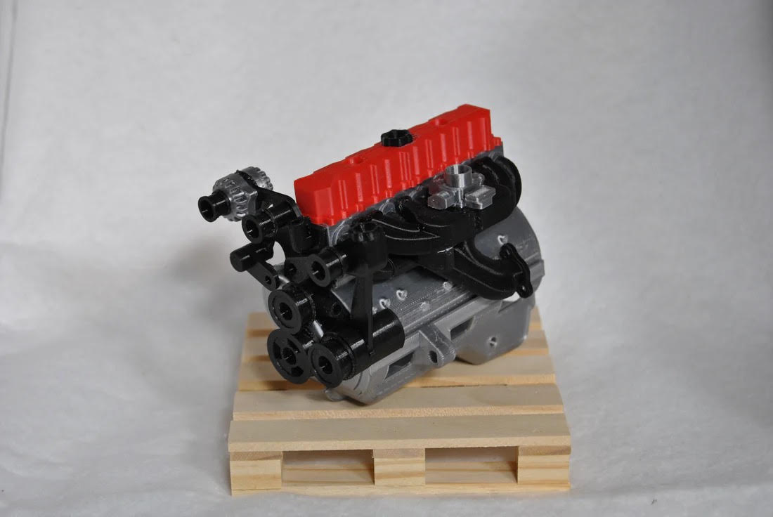 4.0L Motor Cover 1/10 Scale Engine DIY Kit