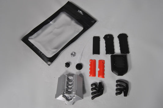 5.0L Stang Engine Clip 540 Motor 1/10 Scale DIY Kit