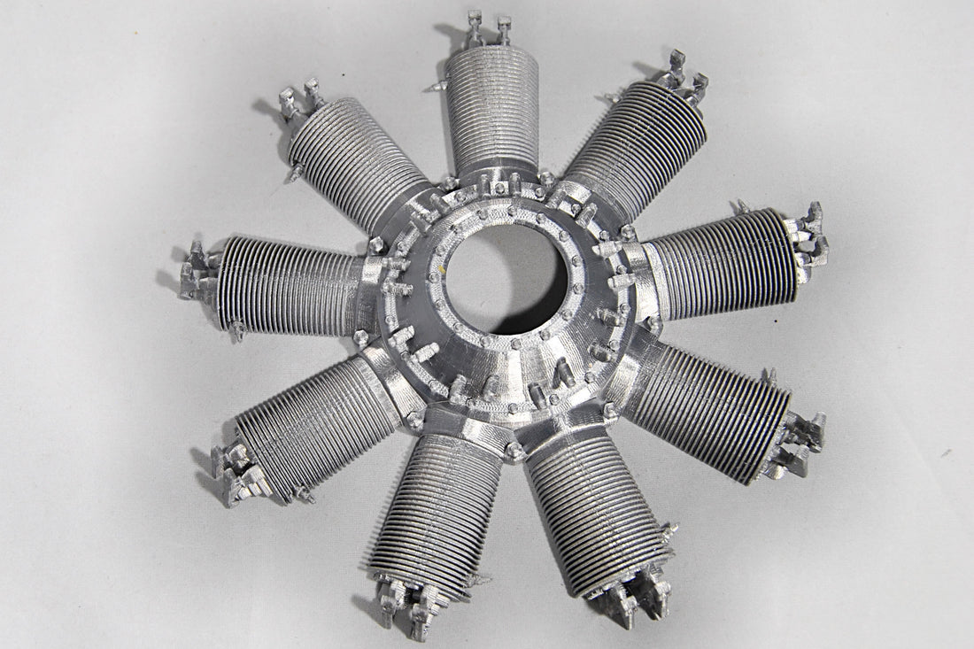 WW1 Clerget 9B Rotary Engine (Half Cylinders) – Scale RC Engines