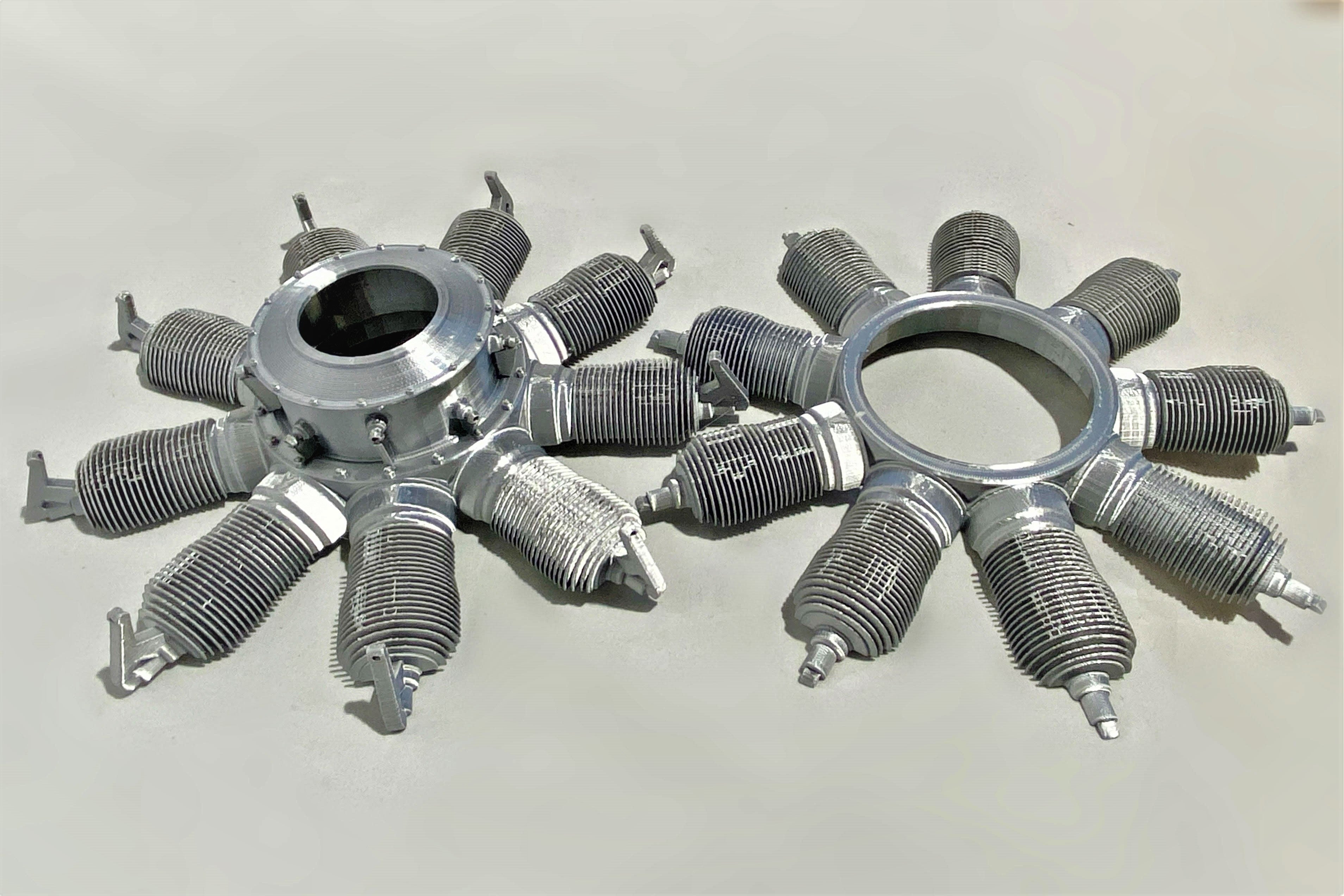 WW1 Gnome 9N Monosoupape/ Oberursel Radial Engine (Full Cylinder ...