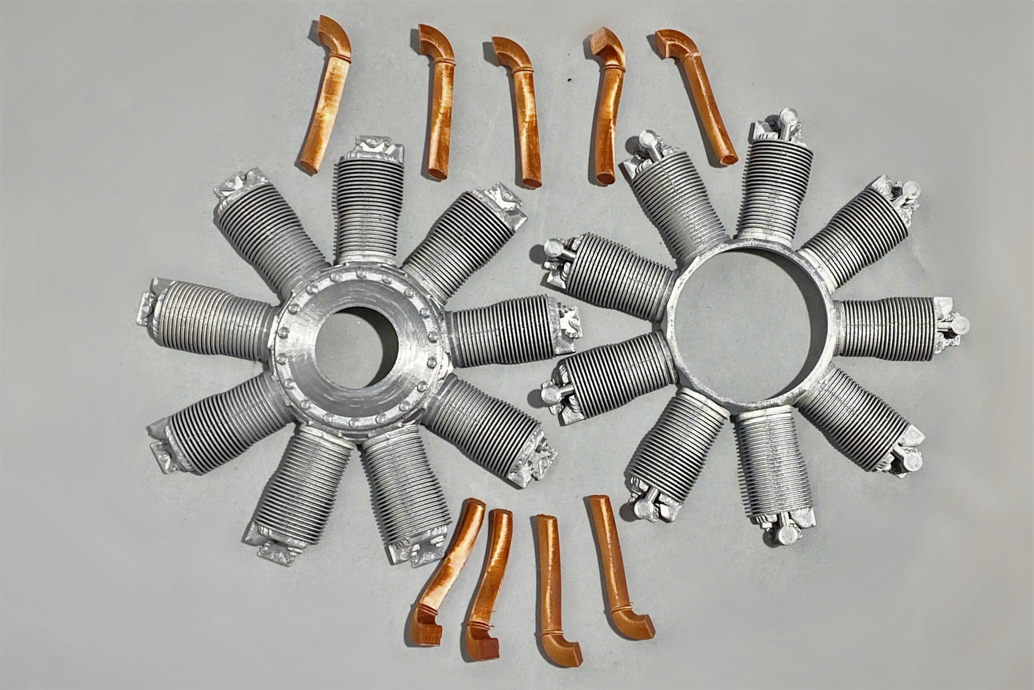 WW1 Oberursel UR2/ Le Rhône 9J Dummy Radial Engine (Full Cylinder