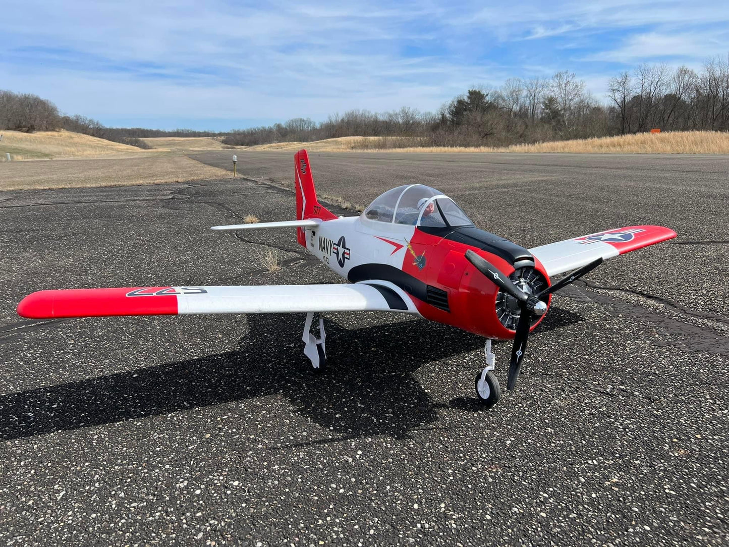 T-28 E-flite 2.0m Upgraded Direct Fit Dummy Radial Engine